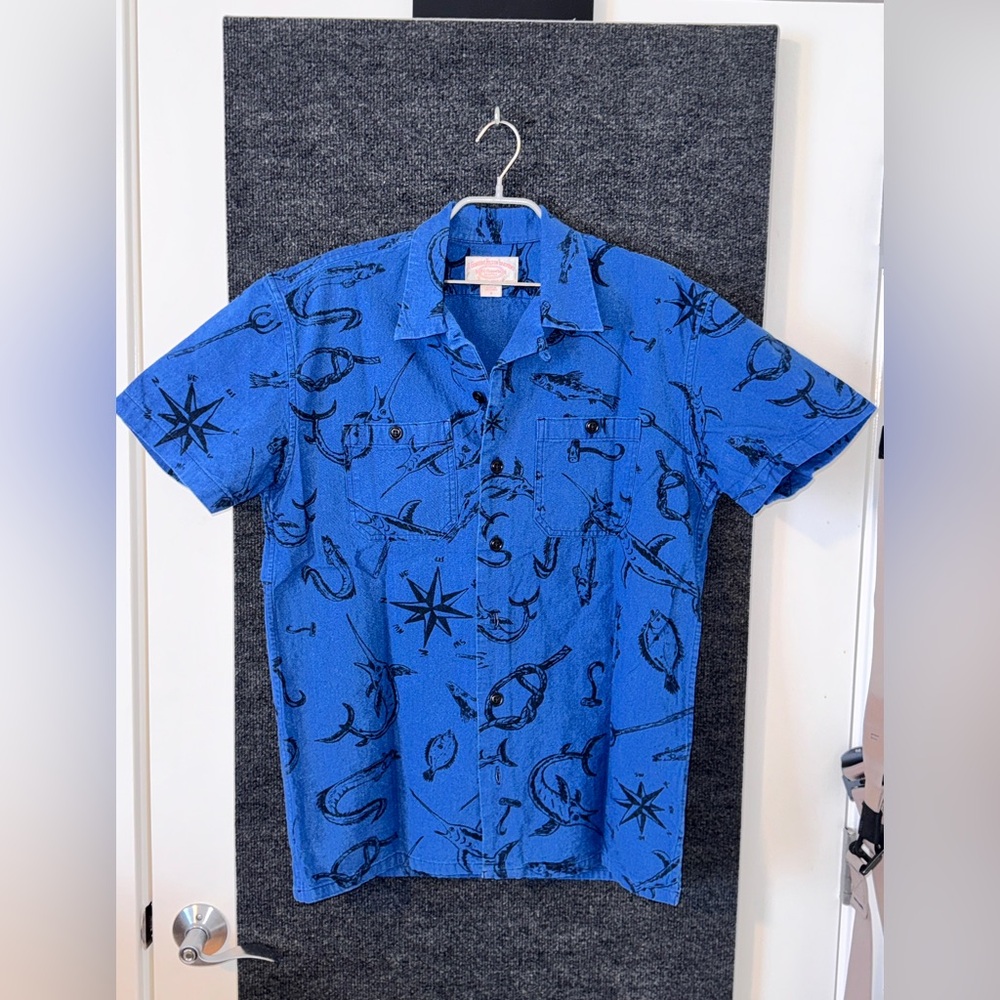 Filson RUSTIC SHORT SLEEVE CAMP SHIRT Deep sea/Indigo size small